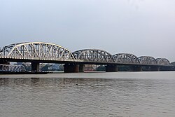 The Bally Bridge linking Howrah to Kolkata