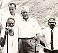 Tribal Chief, Chemban Vellayan Kolumban who pointed out Idukki arch dam site with Canadian Government dignitary Fred Willows