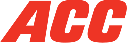 Each letter of "ACC" is colored in red.