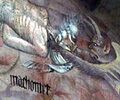 Early Renaissance fresco illustrating Dante's Inferno. Muhammad is depicted being dragged down to Hell.