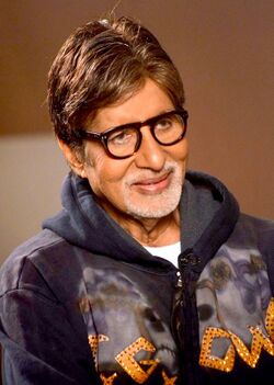 Amitabh Bachchan posing for the camera.