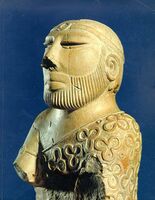 Mohenjo-daro priest king polished statue.[34]