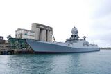 INS Kolkata at Mombasa, Kenya.