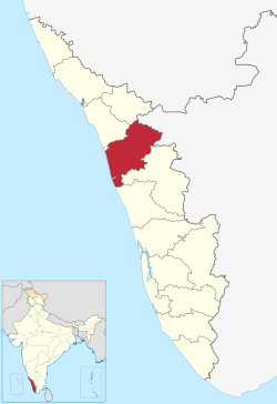 Location in Kerala, India