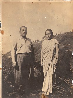 Raja Prasanna Dev Raikat and Rani Deela Devi in Darjeeling.