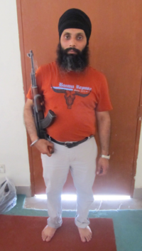 Hardeep Singh Nijjar during his visit to Pakistan.