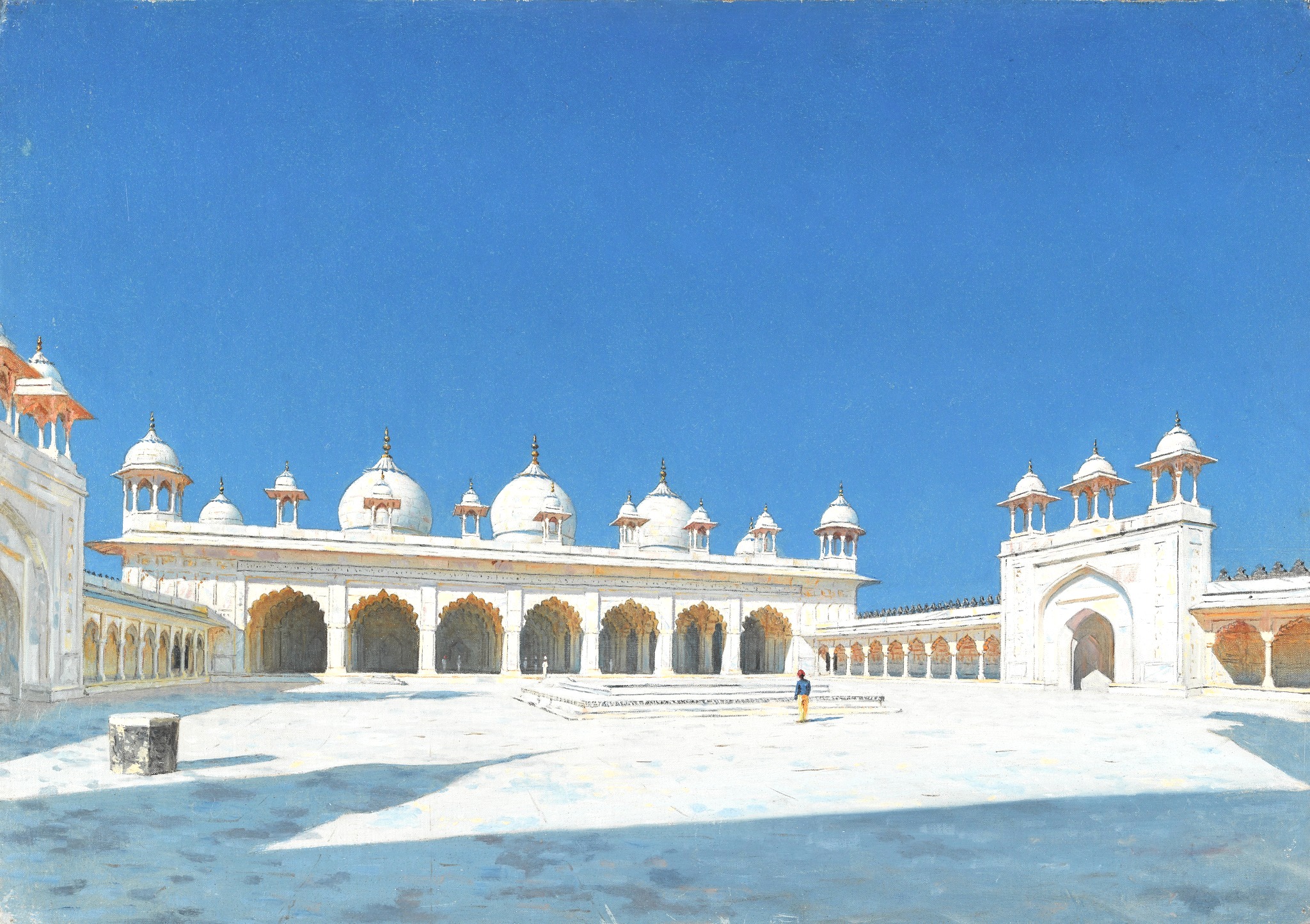 19th-century painting of the mosque by Vasily Vereshchagin
