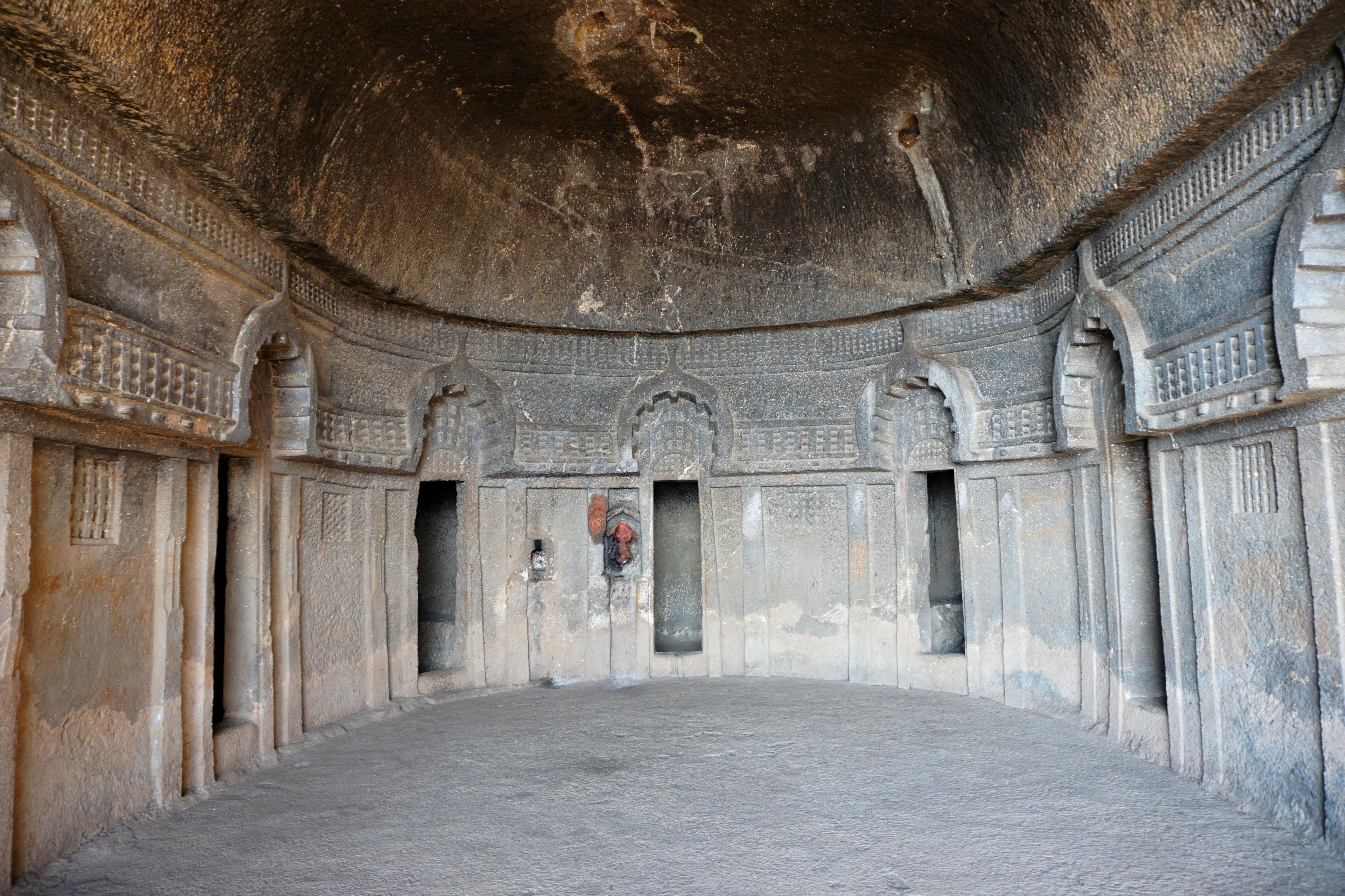 Inside the vihara