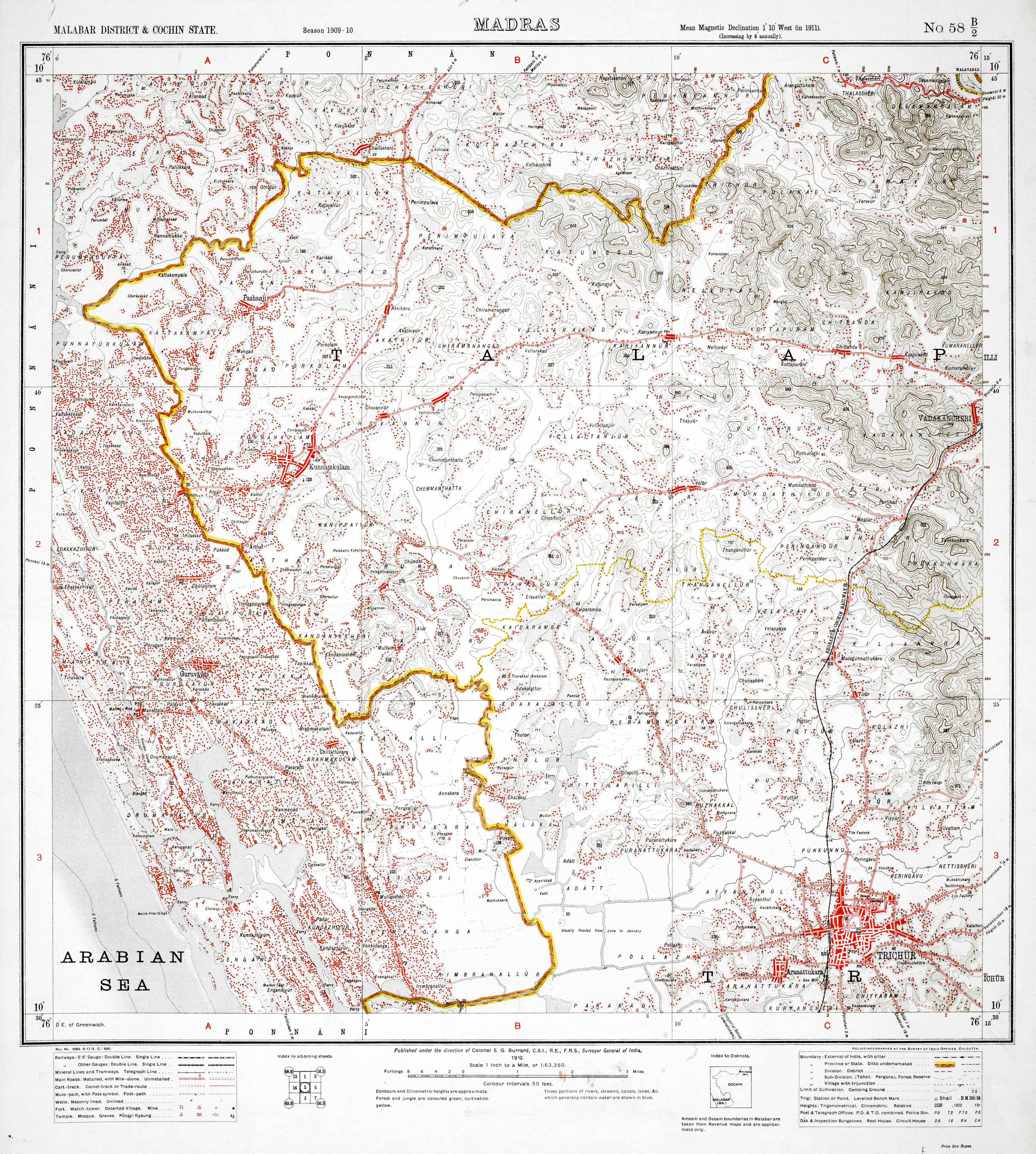 Another area of Ponnani Taluk in 1912