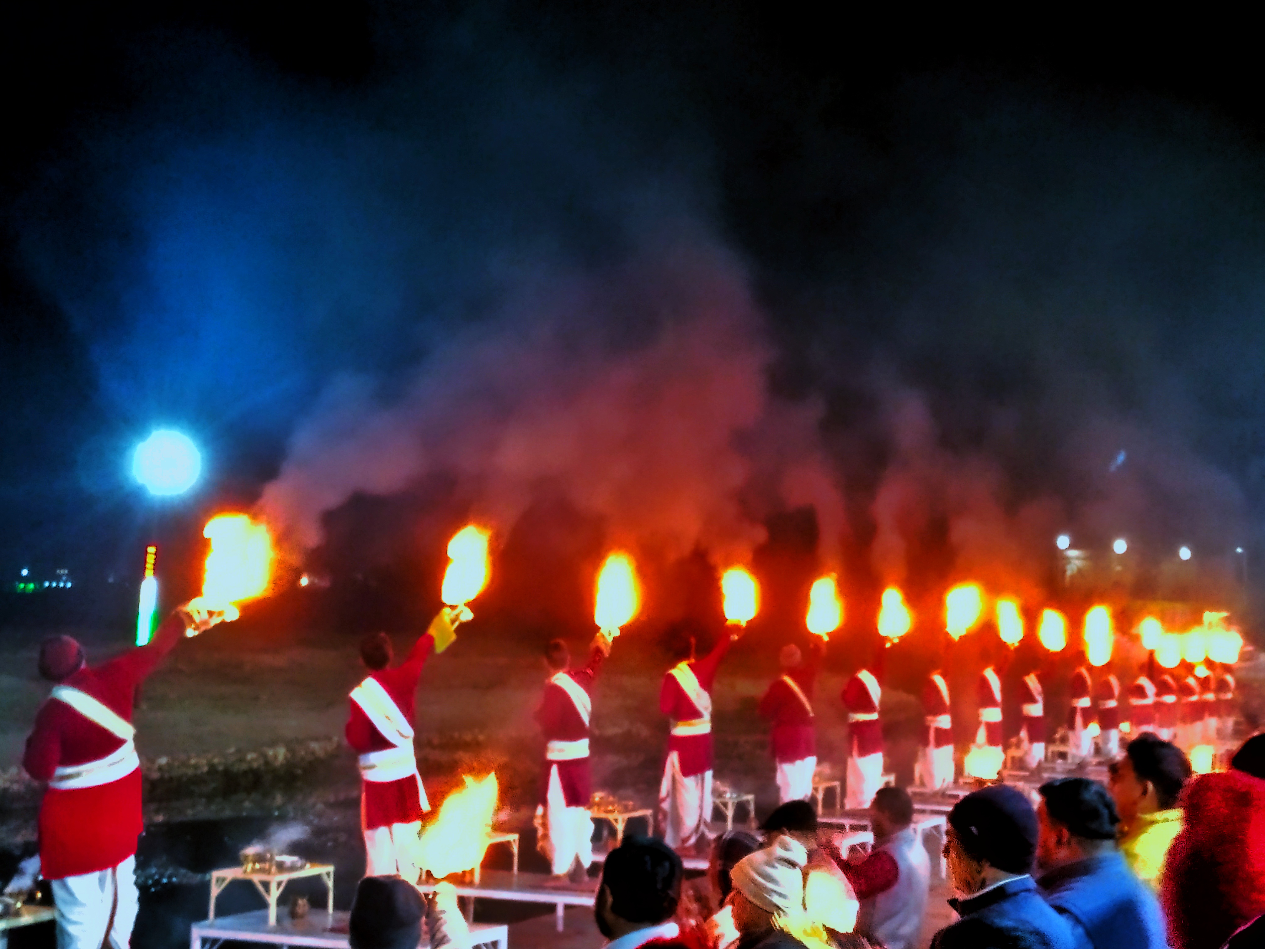 Evening aarti at Triveni Ghat
