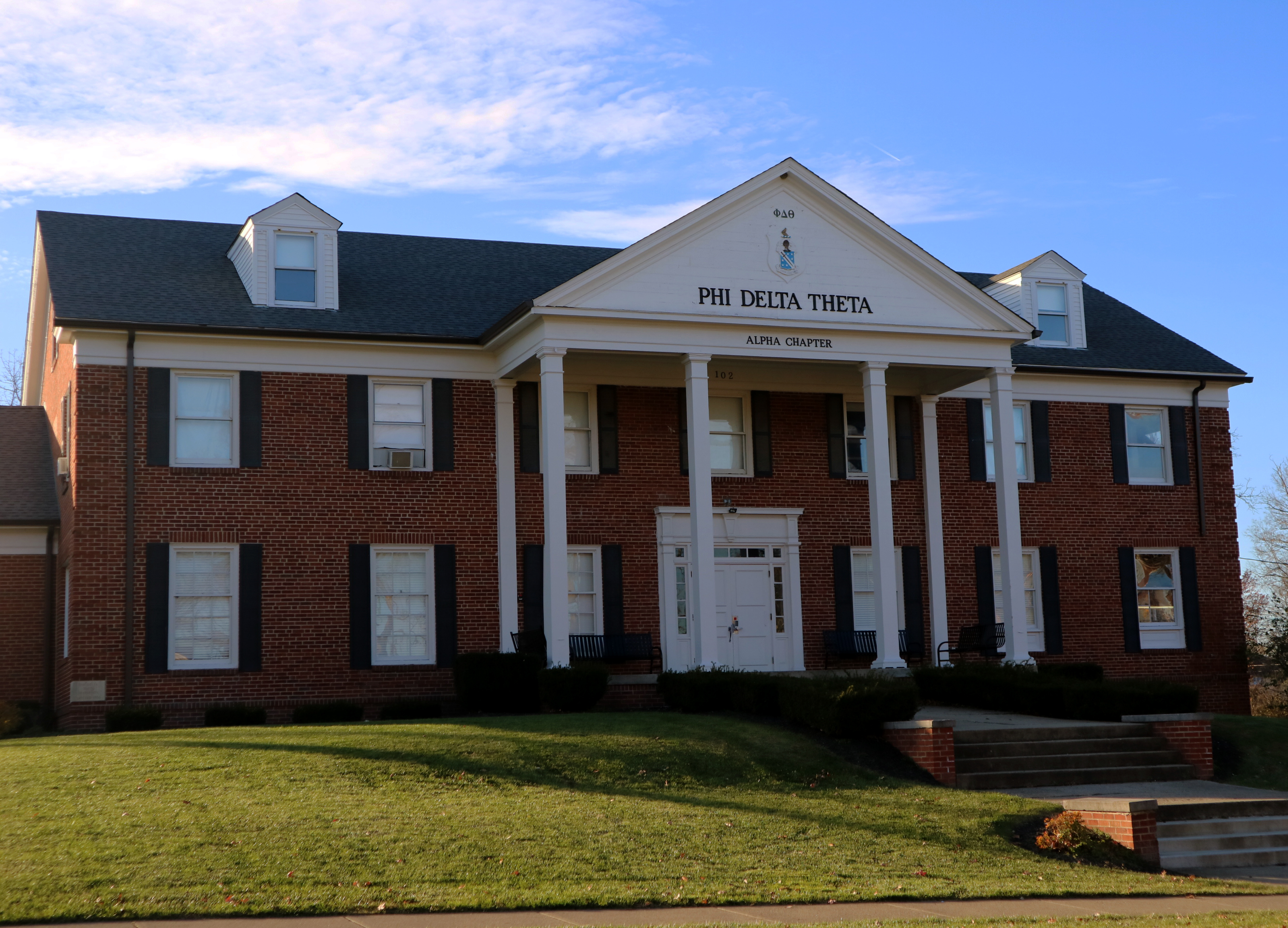 Alpha chapter house of Phi Delta Theta