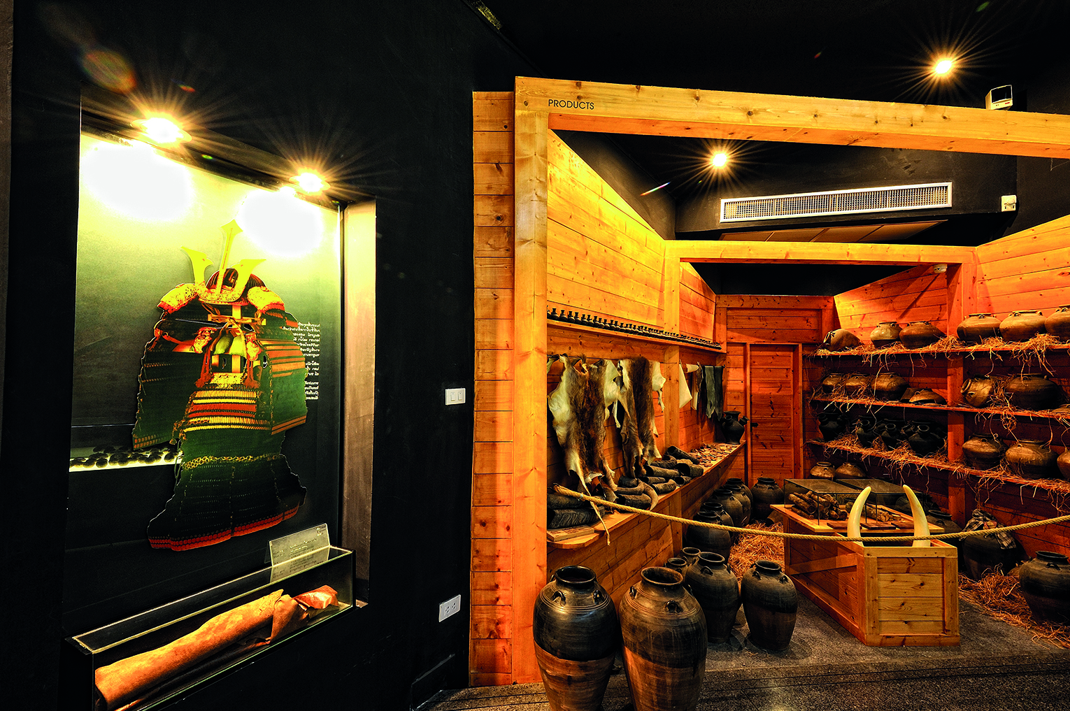 Interior of the Japanese Village museum in Ayutthaya