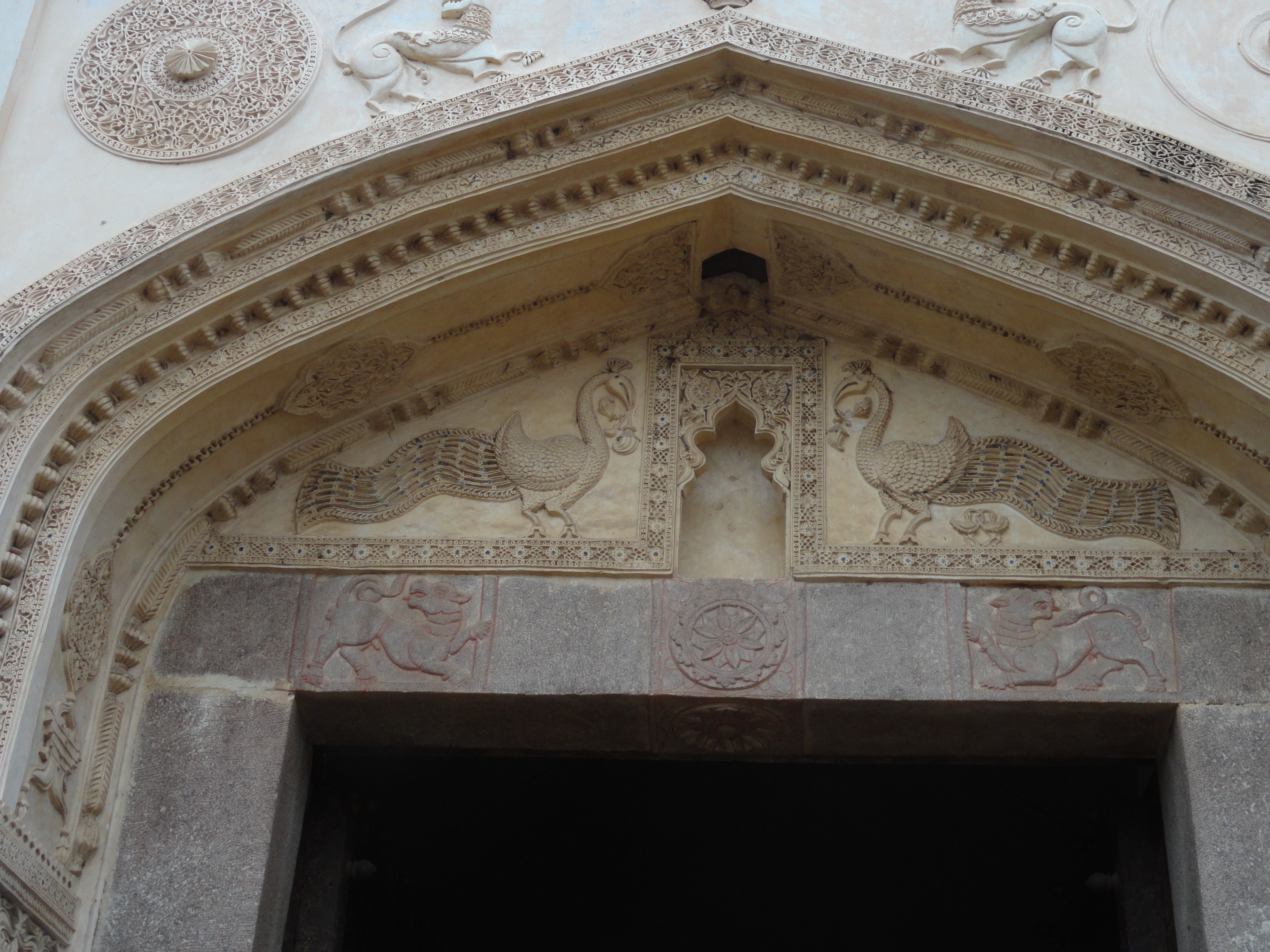 Architecture inside Golconda Fort