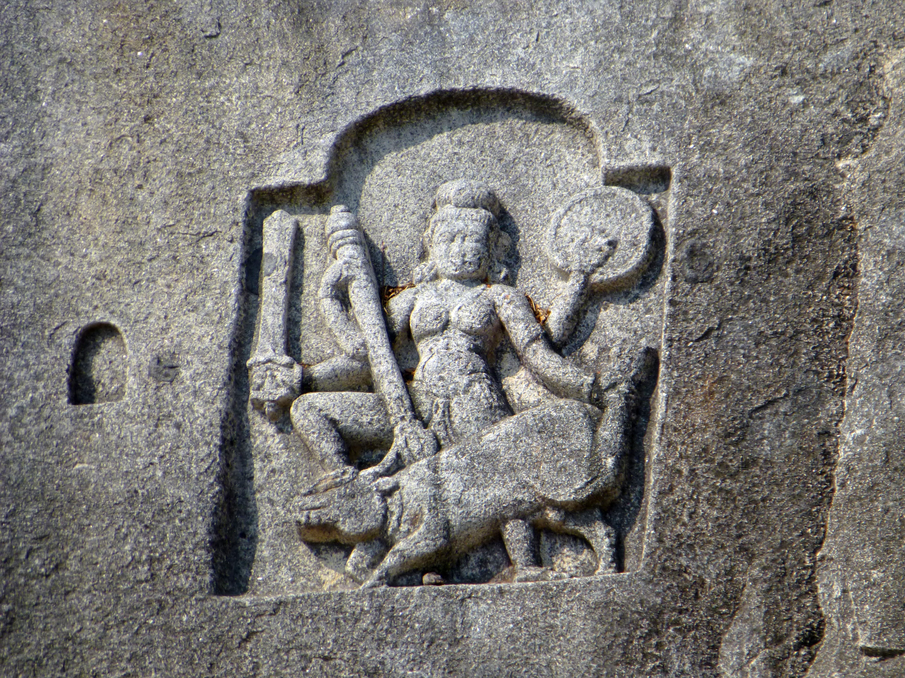 Statue of Durga.