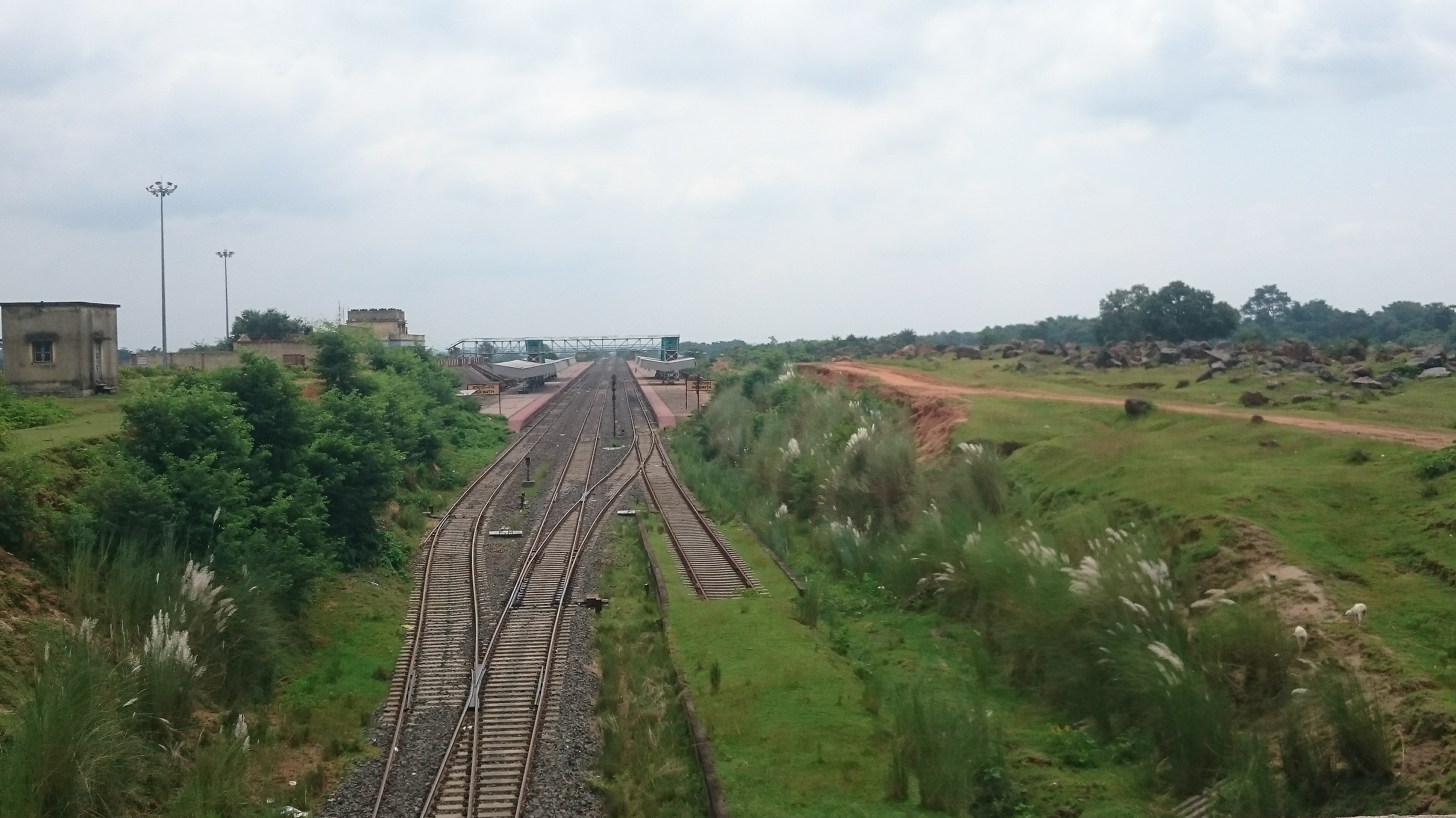 Basukinath railway station distance view