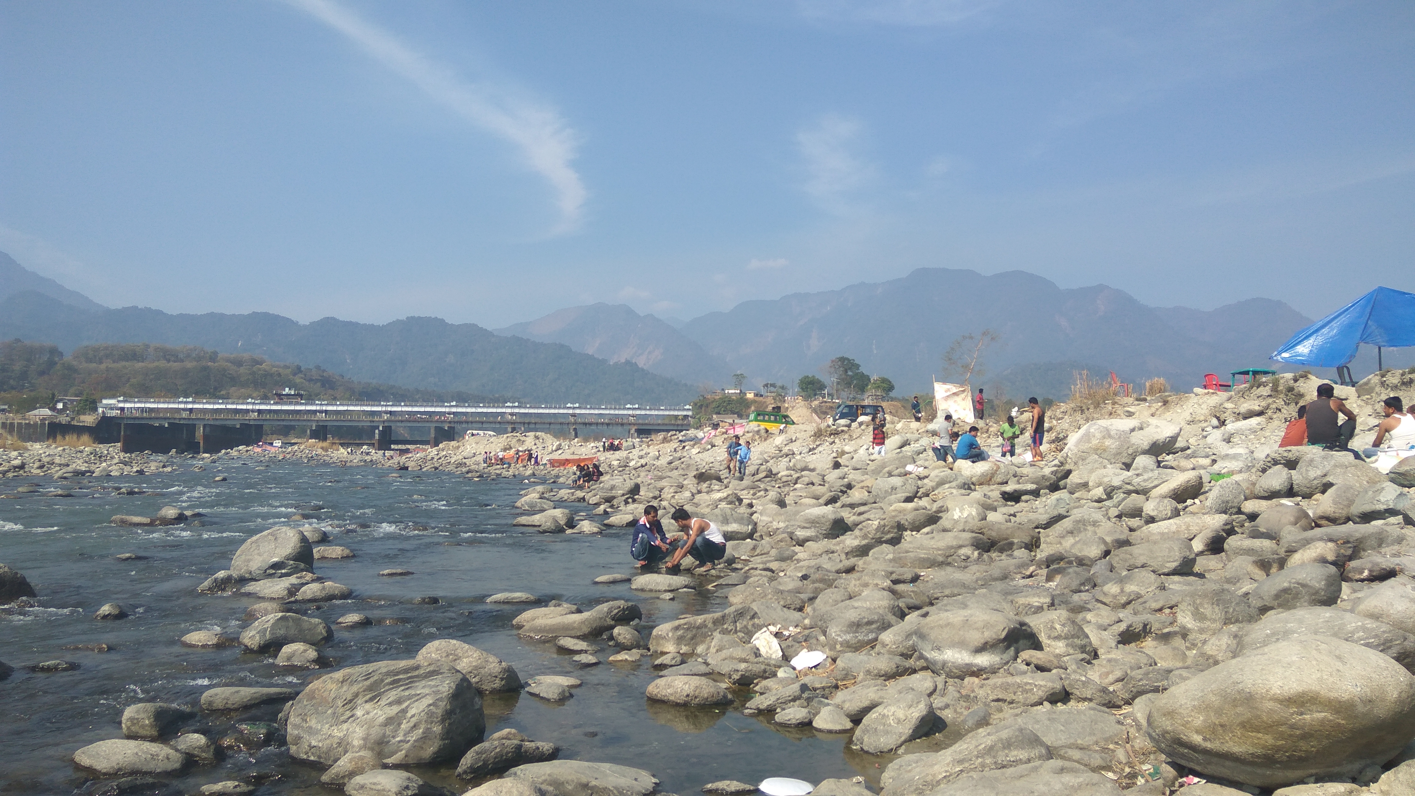 Dhansiri river in Bhairabkunda
