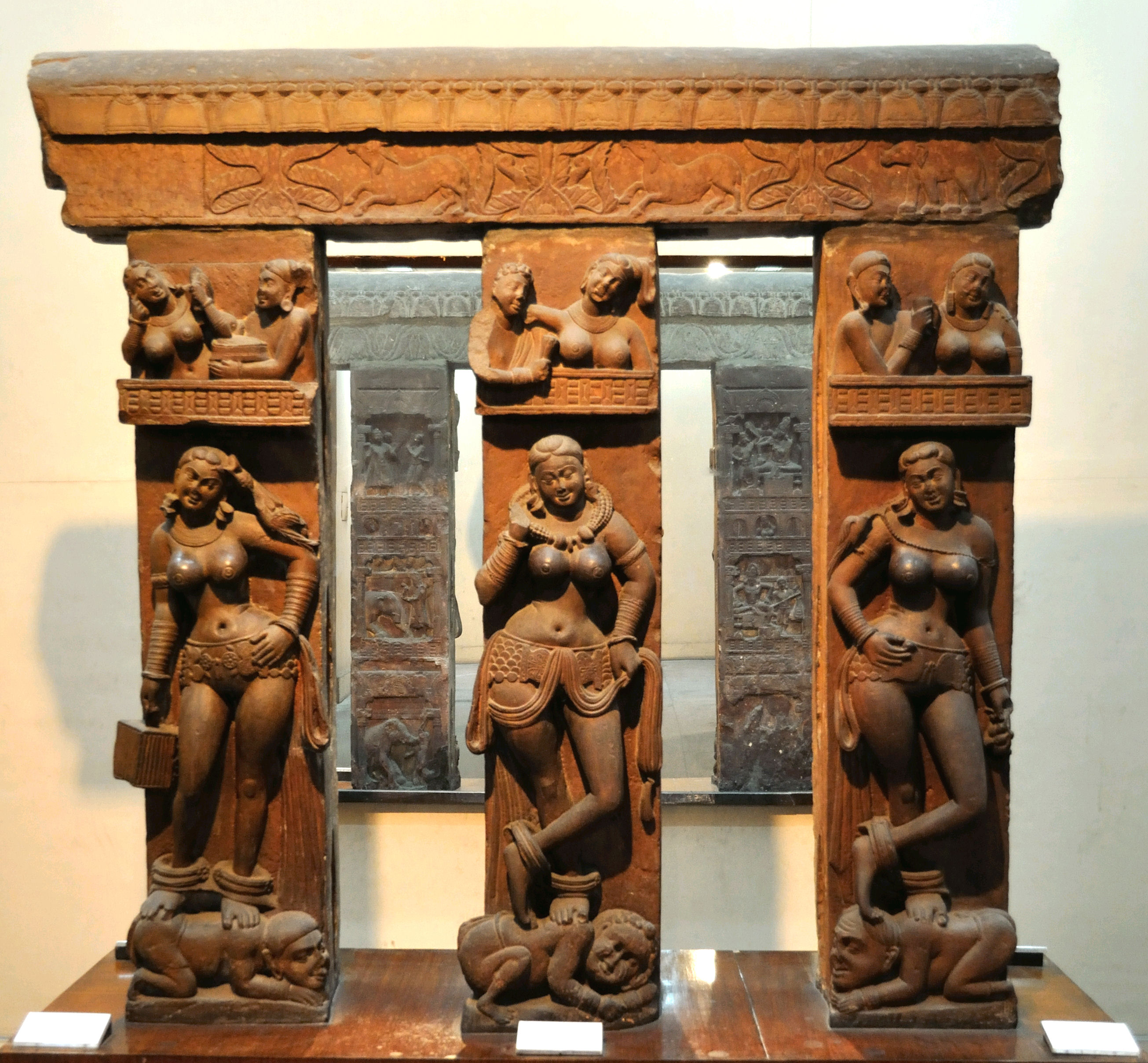 Bhutesvara Yakshis, reliefs from Mathura, 2nd century CE