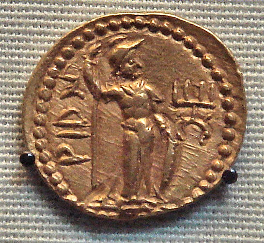 Possible depiction of "Roma Aeterna". The legend has been variously read Riom (Greek: ΡΙΟΜ), or more recently Rishti (Greek: ΡΙϷΤ).