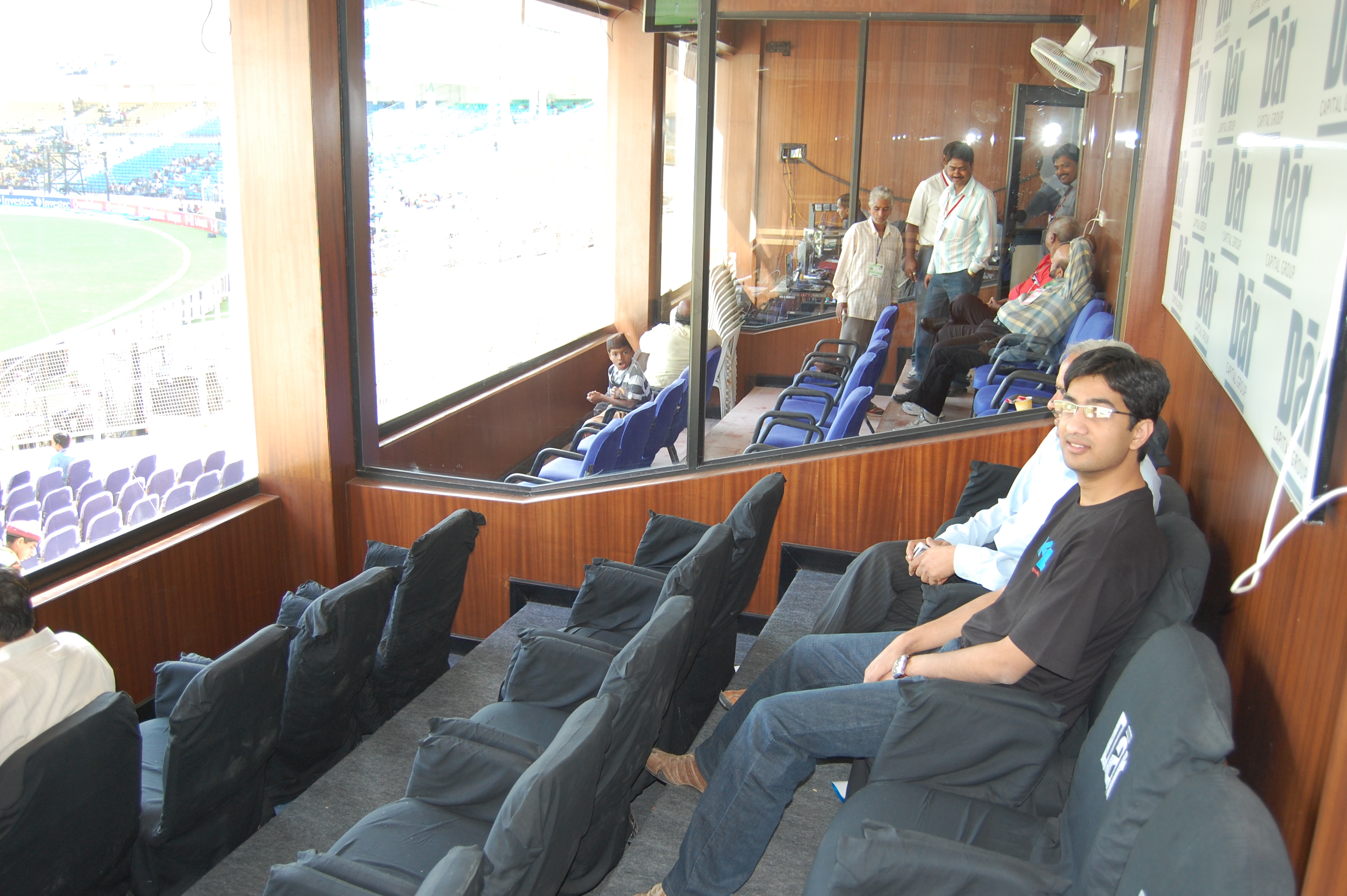 The corporate box in north wing