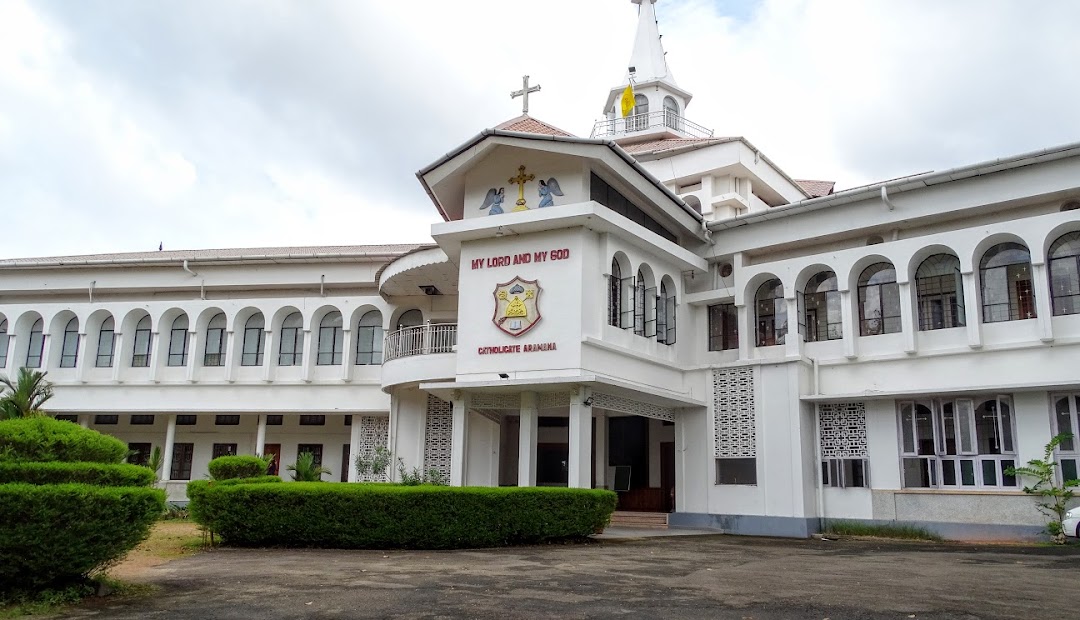 Large, white two-storey building