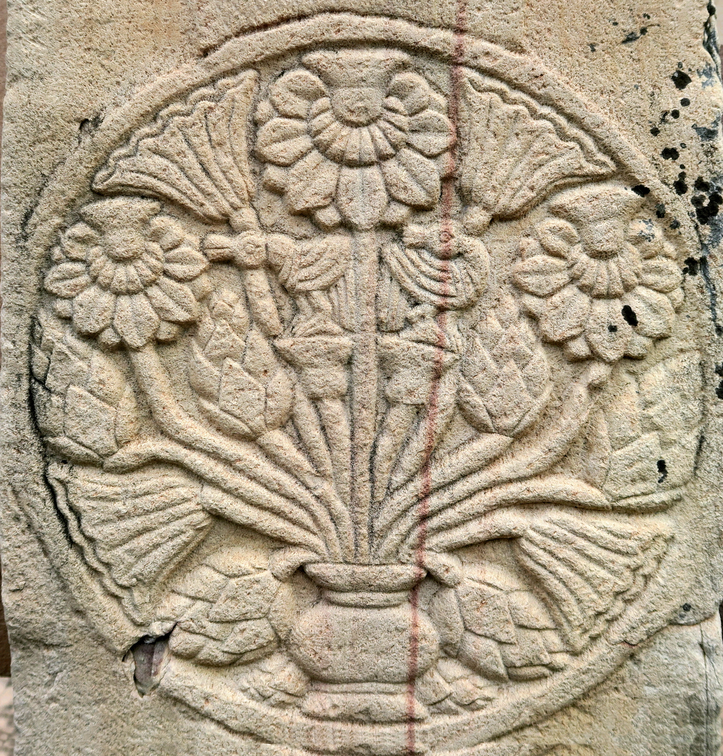 Floral motif.