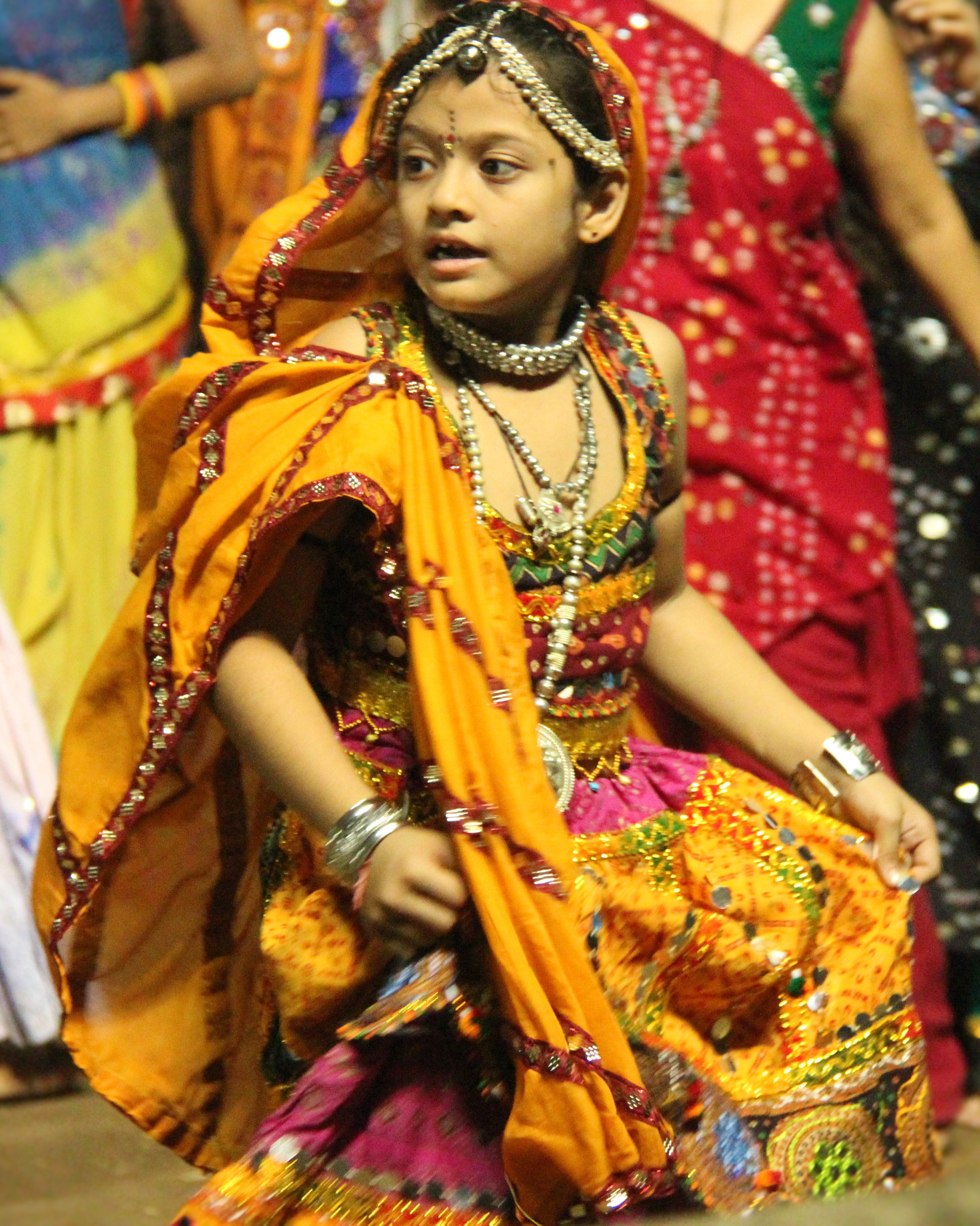 Young girl dressed in Gagra choli.