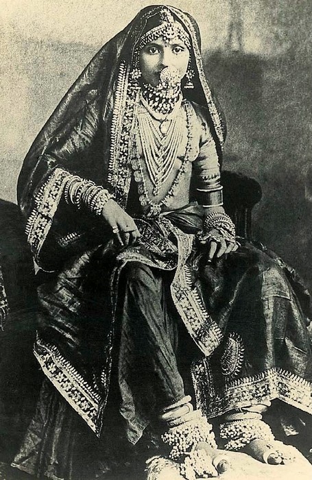 Woman in Gagra Choli
