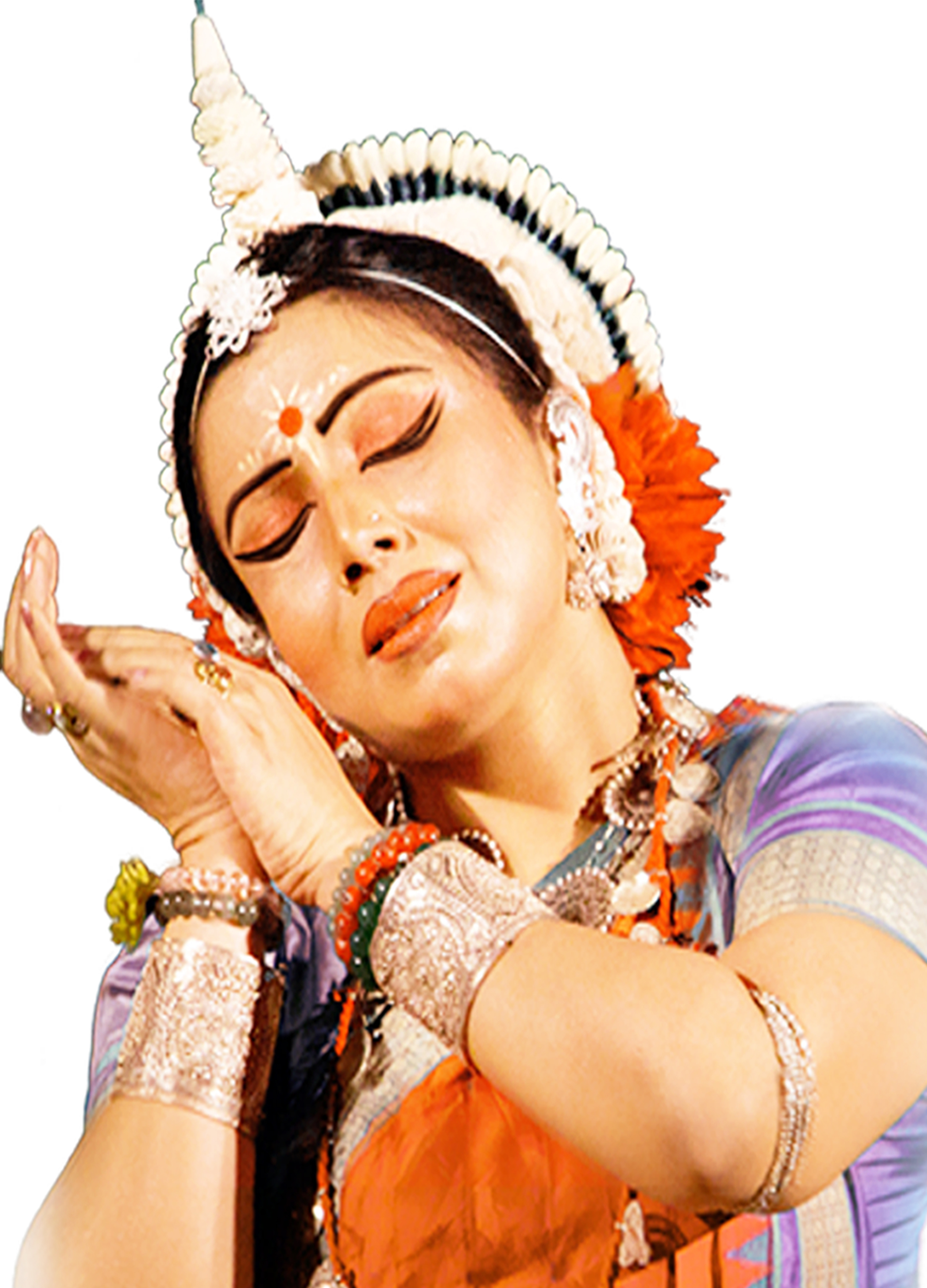 Bhattacharya performing an Odissi Dance