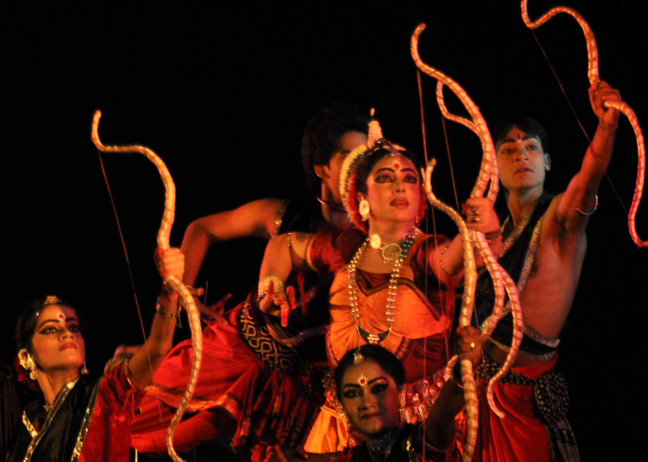 Bhattacharya performing The draupadi phenomenon (Tolly 1)