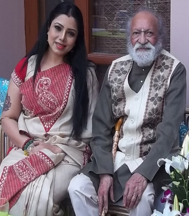 Bhattacharya with Bharat Ratna Pandit Ravi Shankarji
