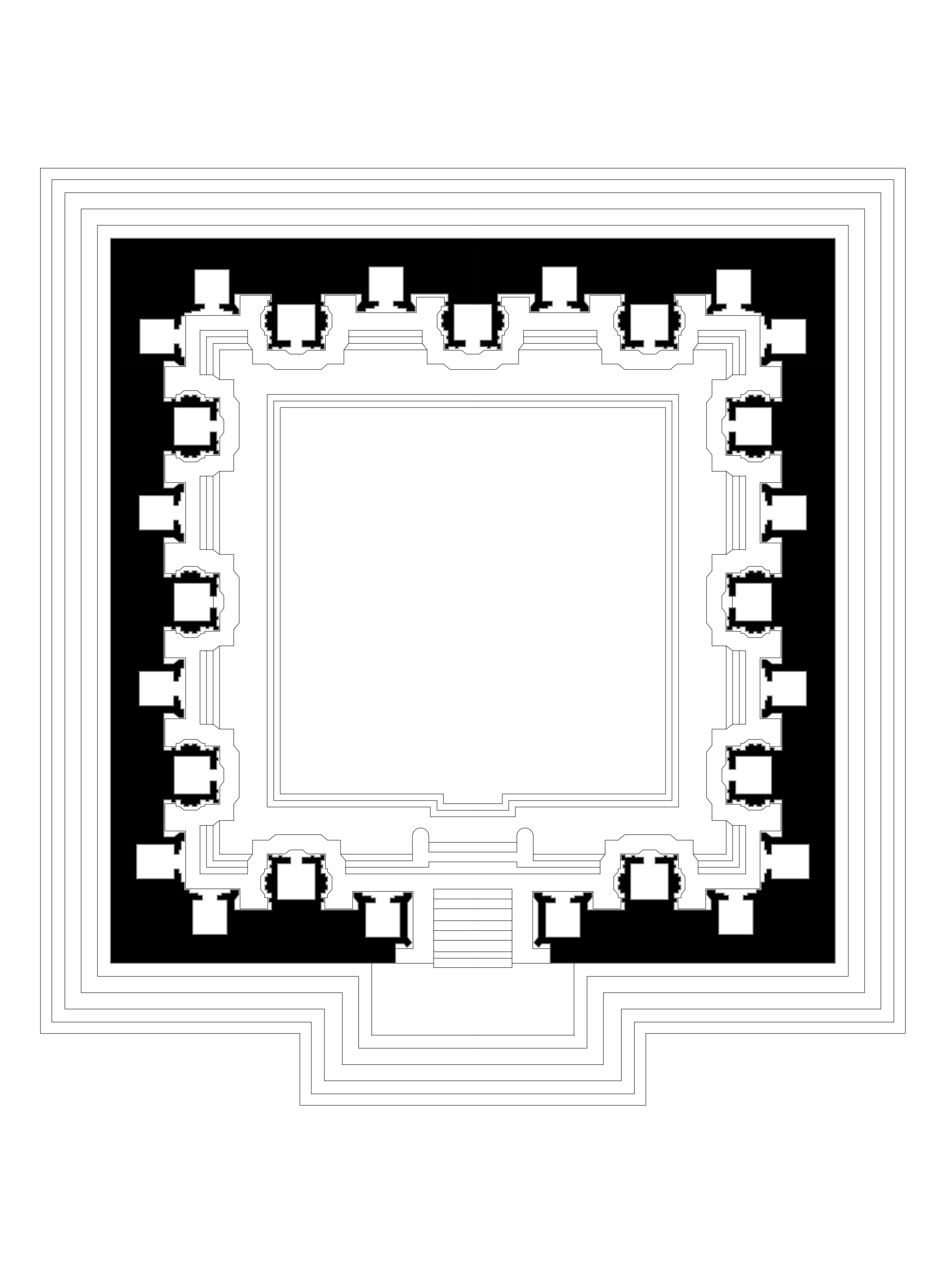 Floor plan of the Hulikere water tank built in the 12th-century