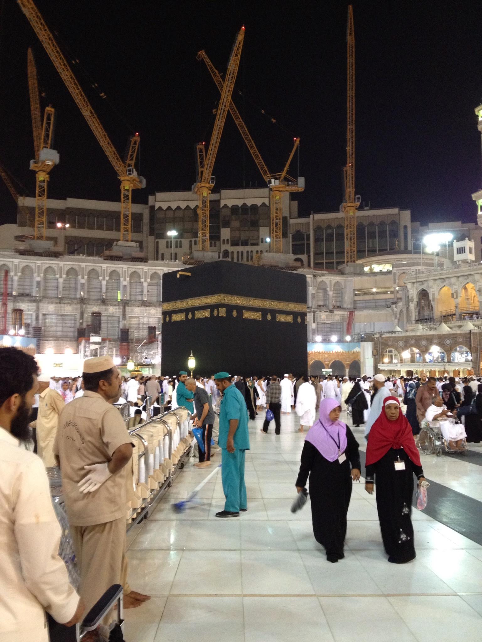 The Kaaba during an expansion phase in 2013