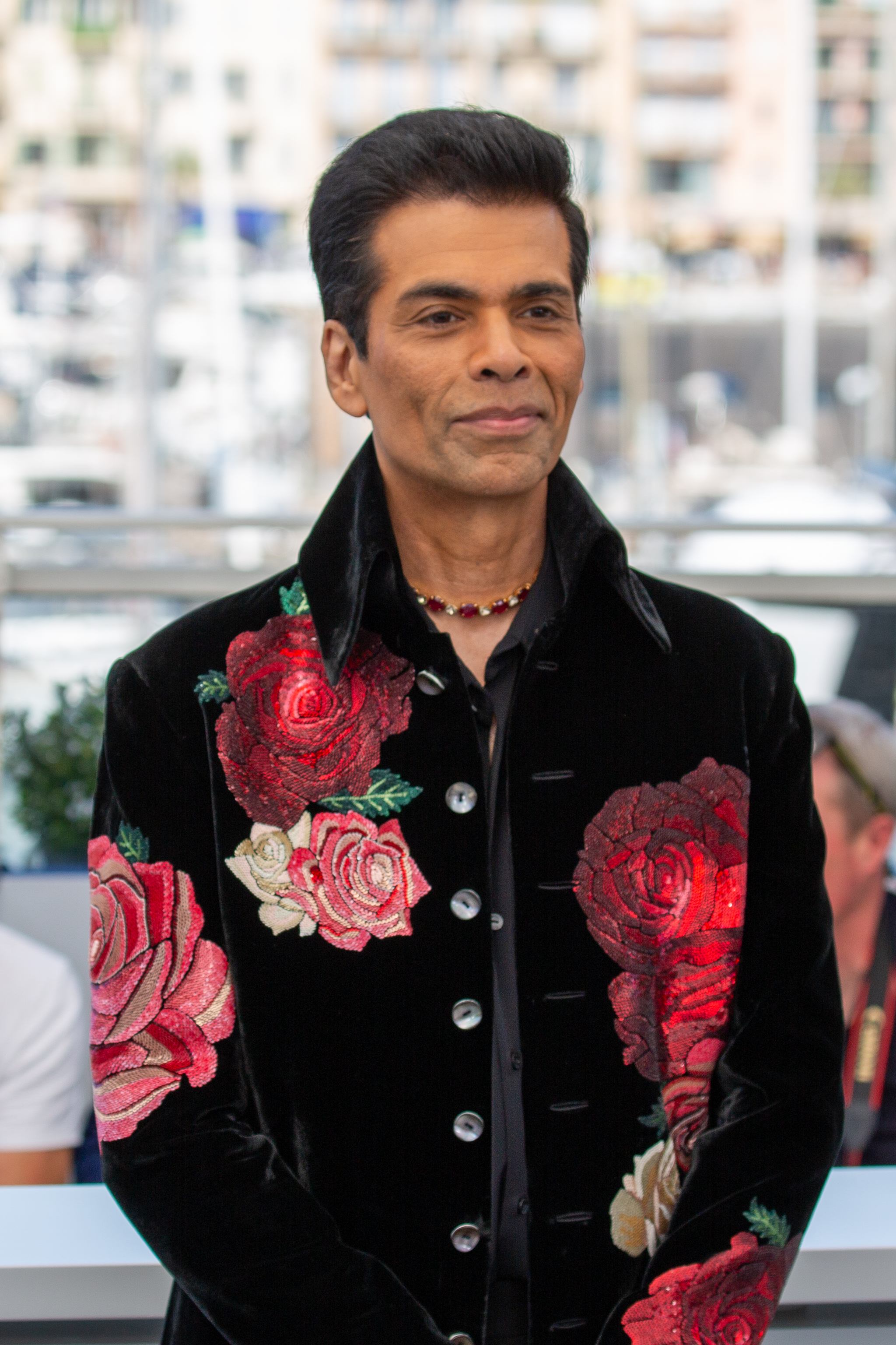 Karan Johar at 2025 Cannes Homebound Photocall 2 (cropped).jpg