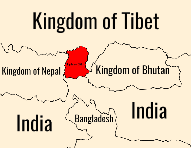 Kingdom of Sikkim map.png