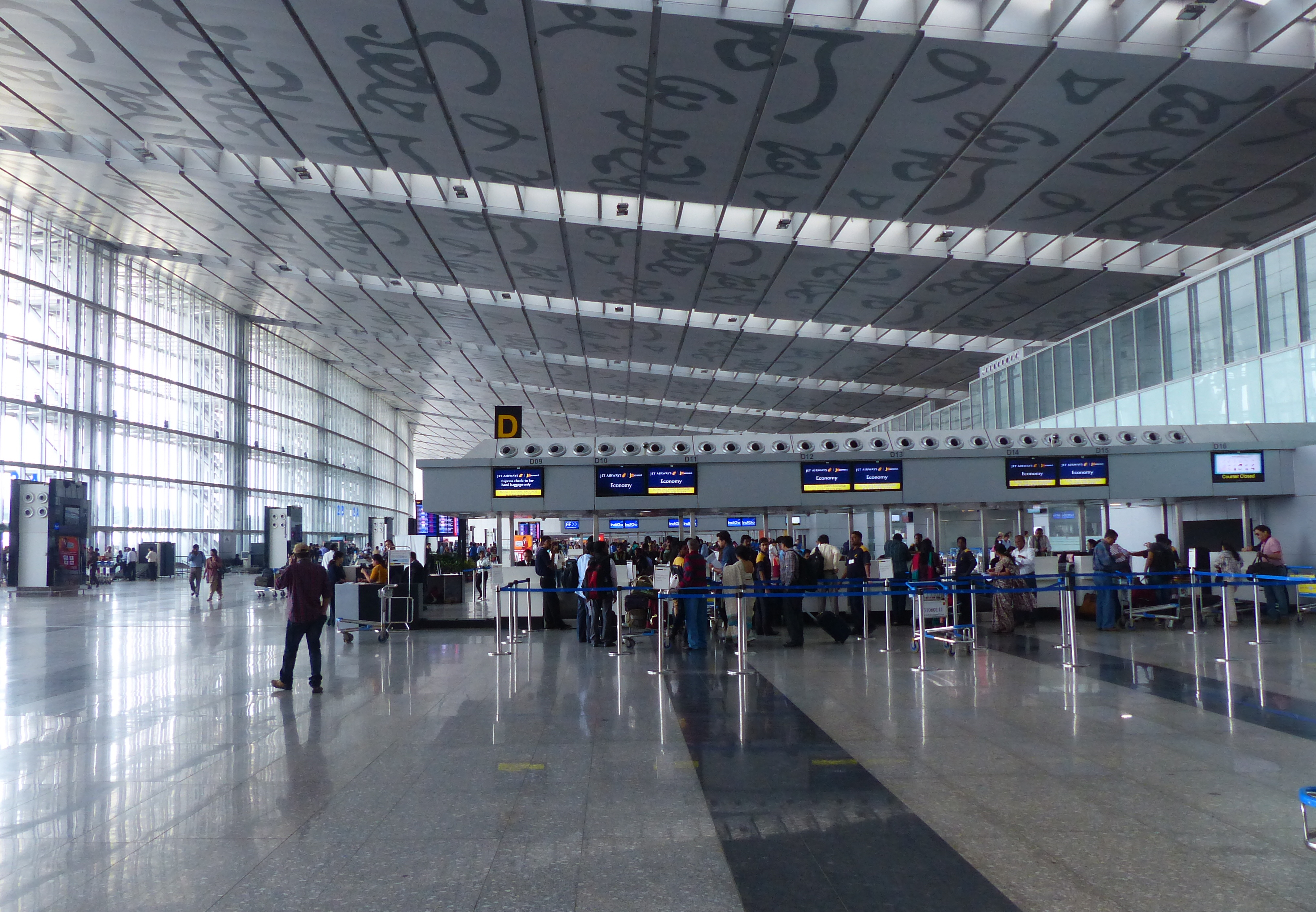 Check-in area