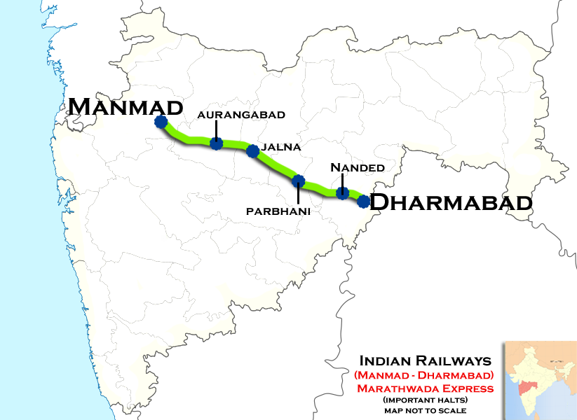 Marathwada Express (Manmad - Dharmabad) route map.png