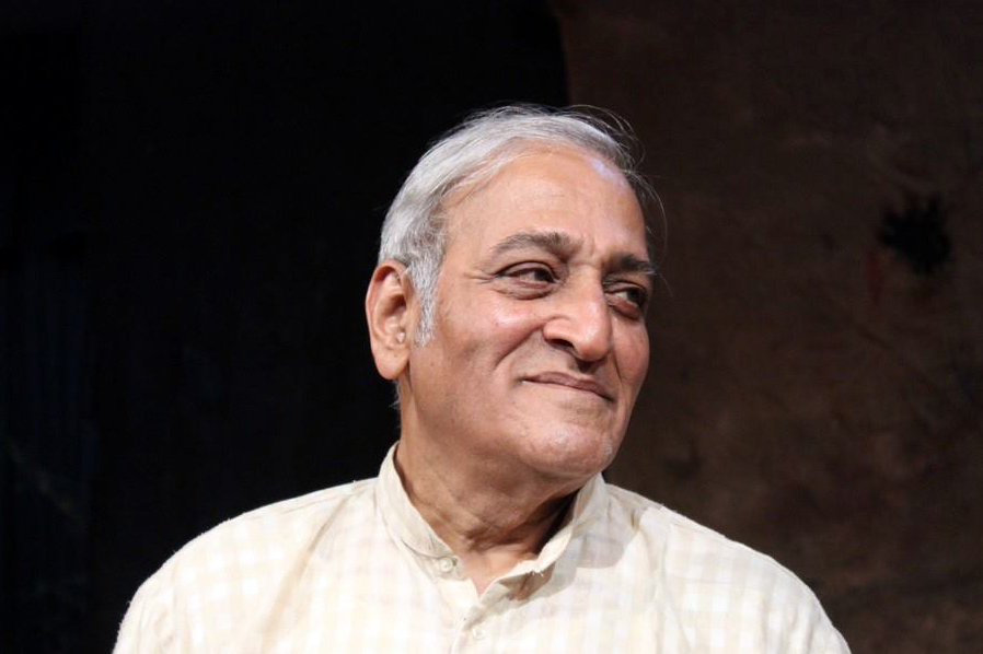 Mohan Agashe looking at camera