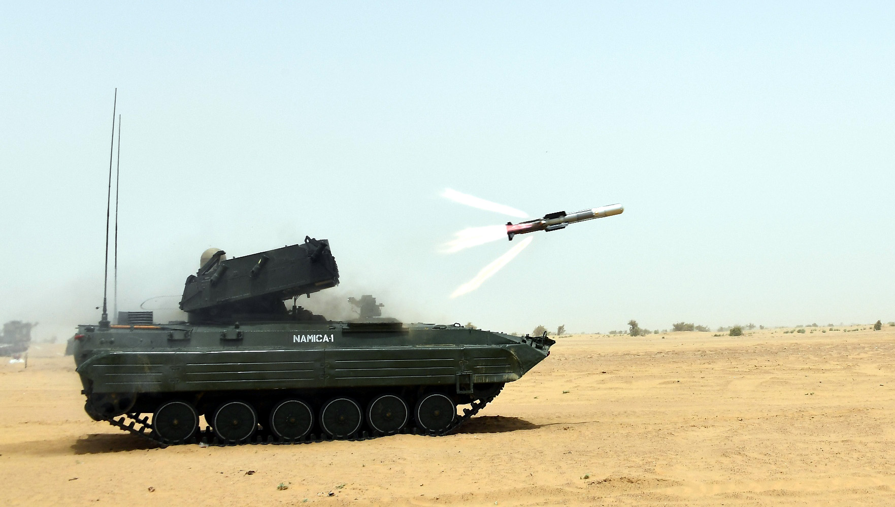 Nag missile test on 8 July 2019.jpg