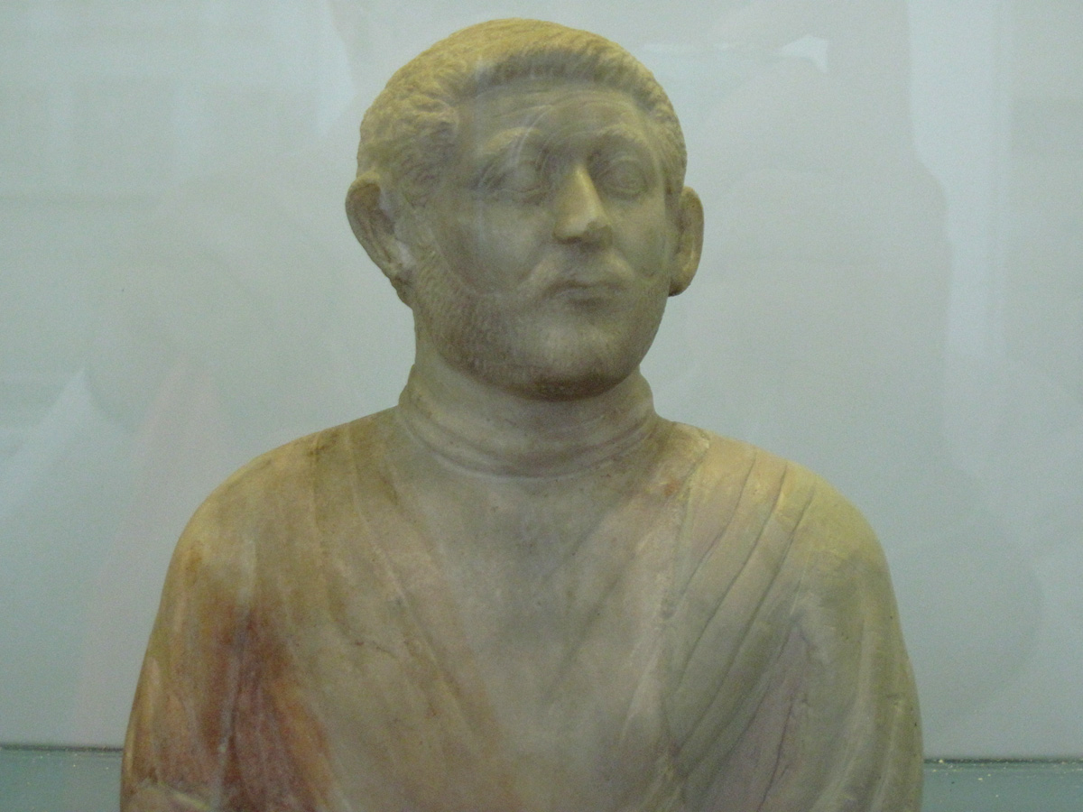 Sasanian marble bust. National Museum of Iran, Tehran