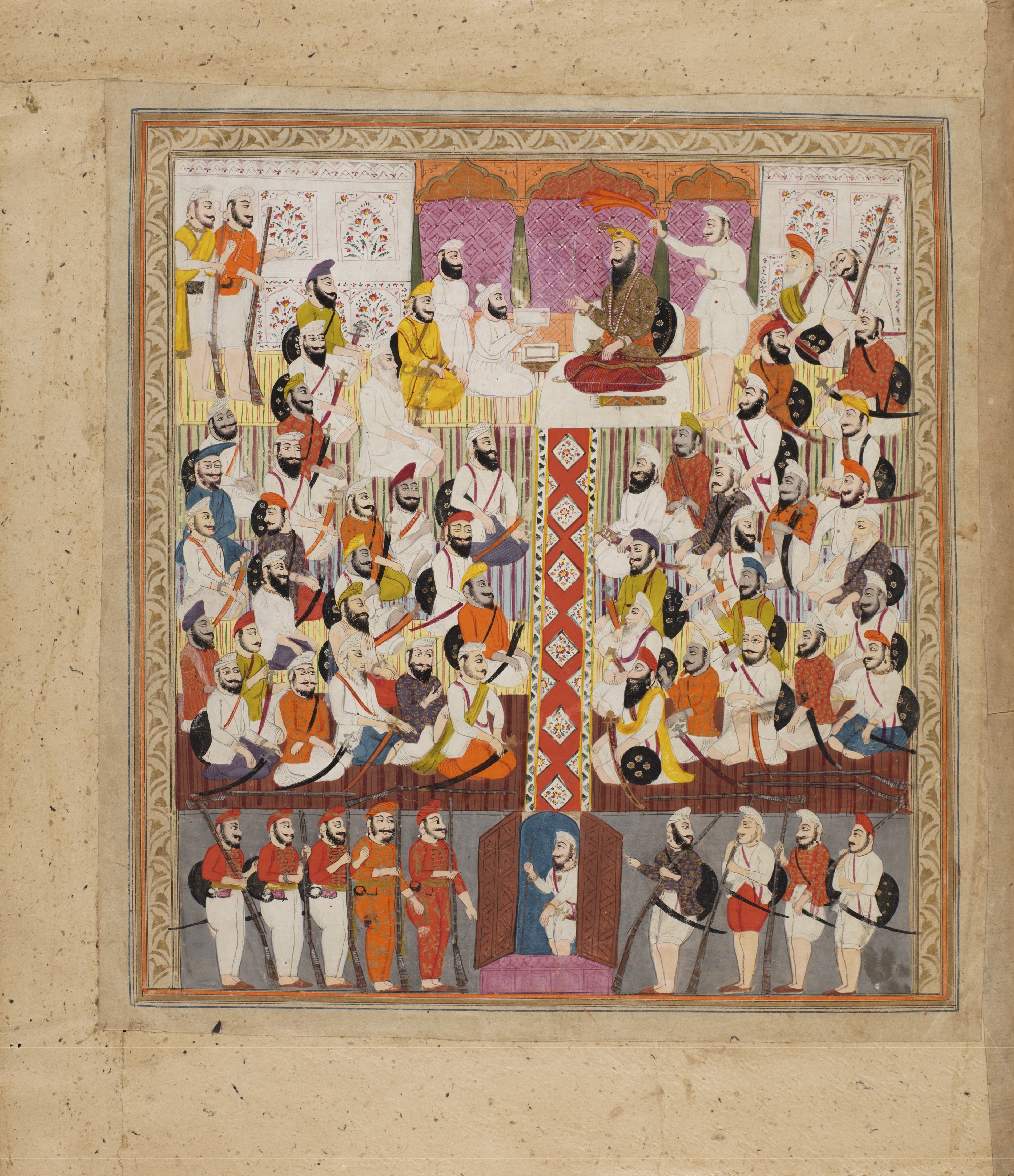 File:Painting of the court of Guru Gobind Singh.jpg
