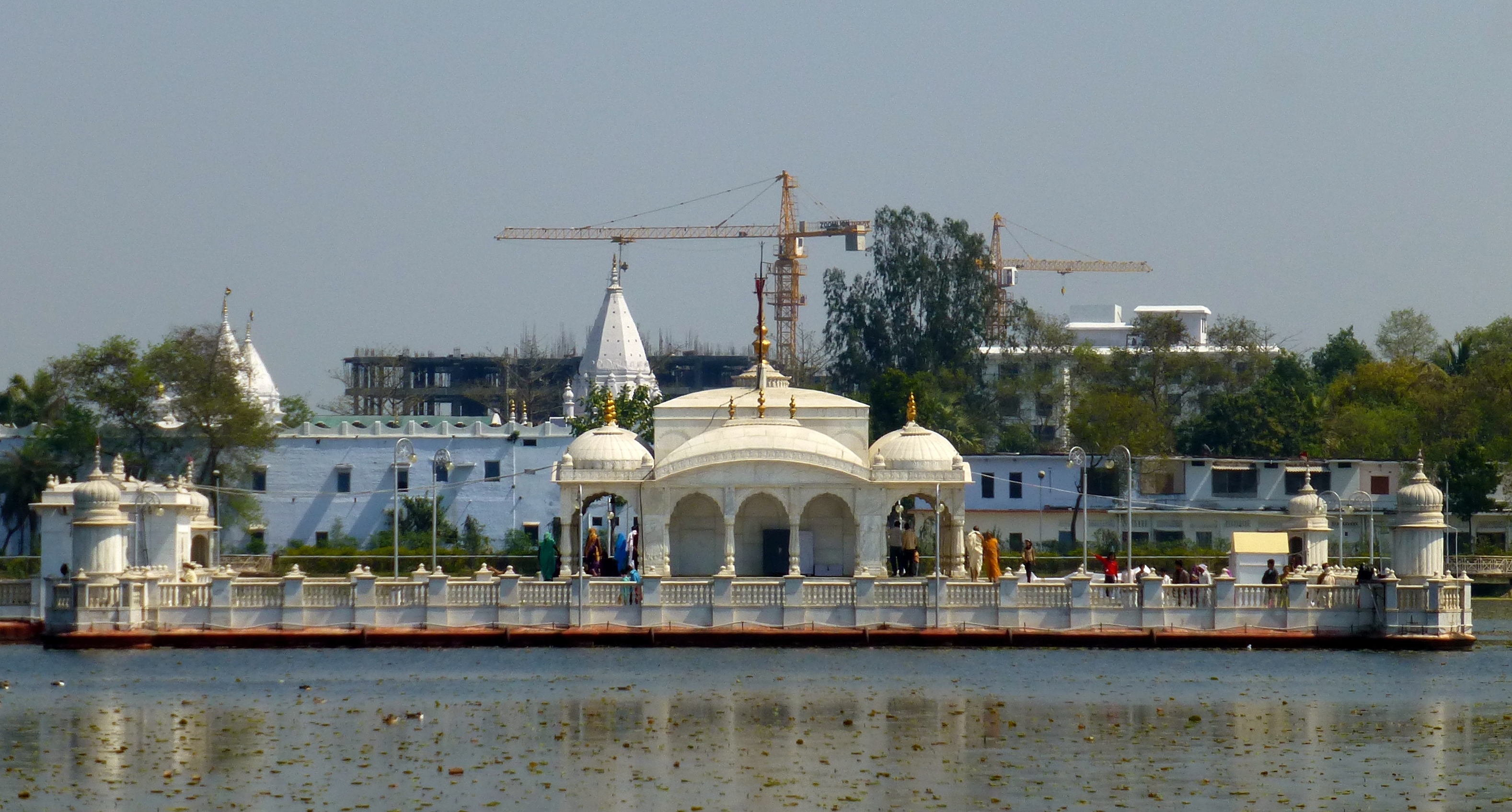 Pawapuri - 001 Temple marking Mahavira's Passing (9243092471).jpg