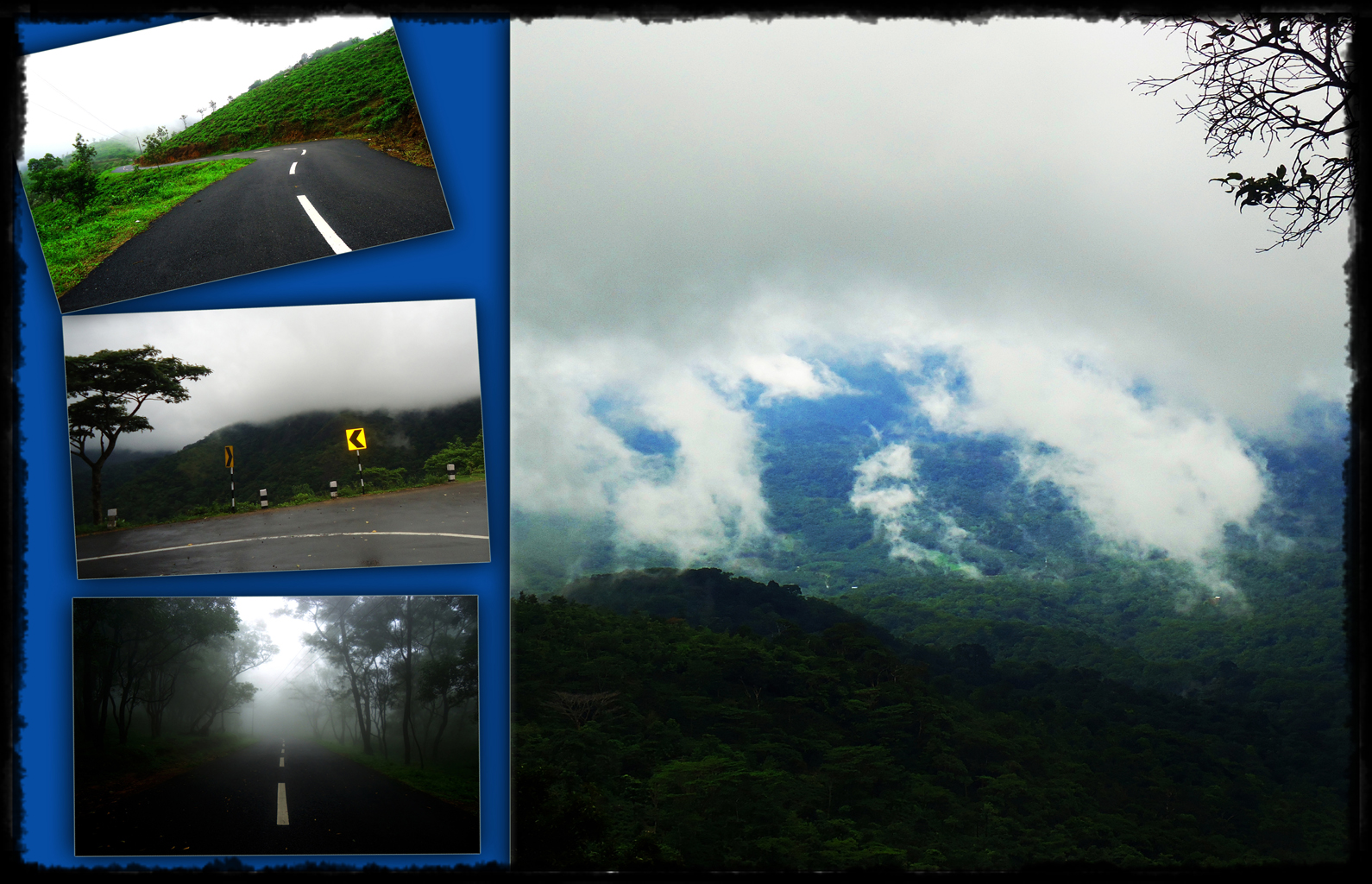 Ponmudi Hills and Road