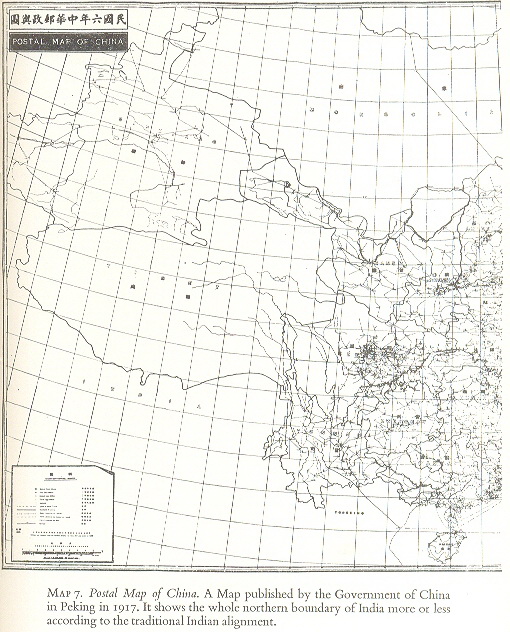 A postal map of China, published by the Government of China, 1917