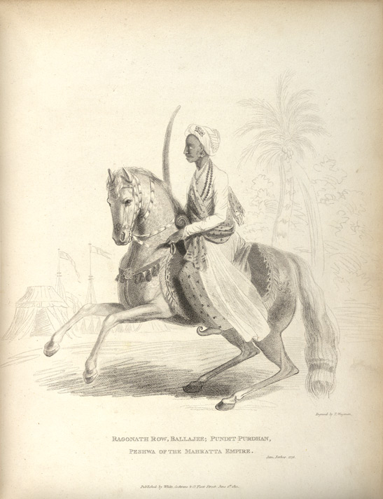 Raghunath Rao, the Maratha Peshwa who played a key role in capturing Delhi from the Afghans in the Second Battle of Delhi.
