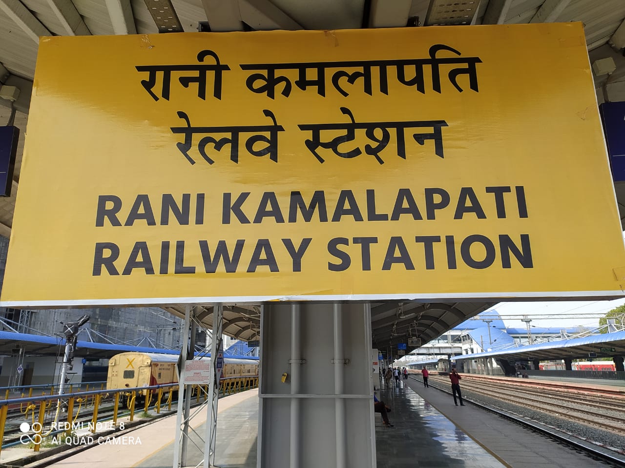 The new Signboard on display at one of the newly redeveloped platforms