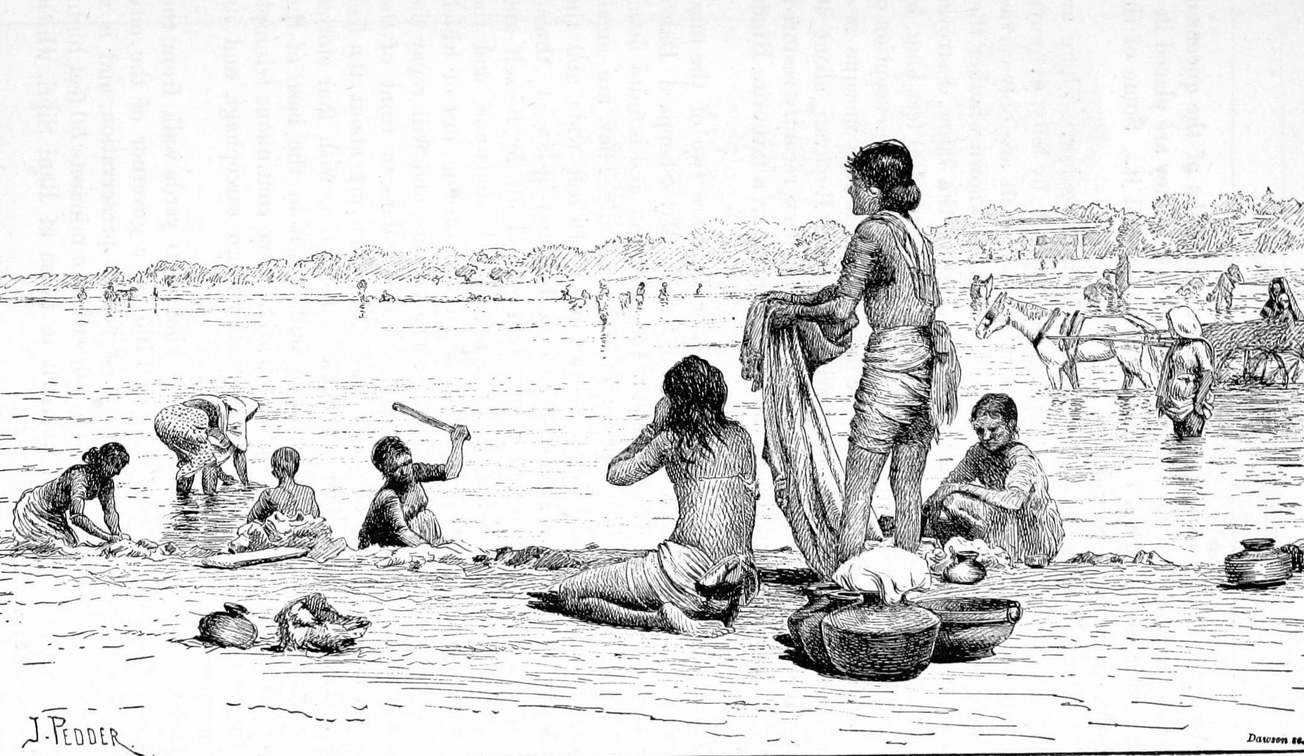 Sabarmati River in 1890