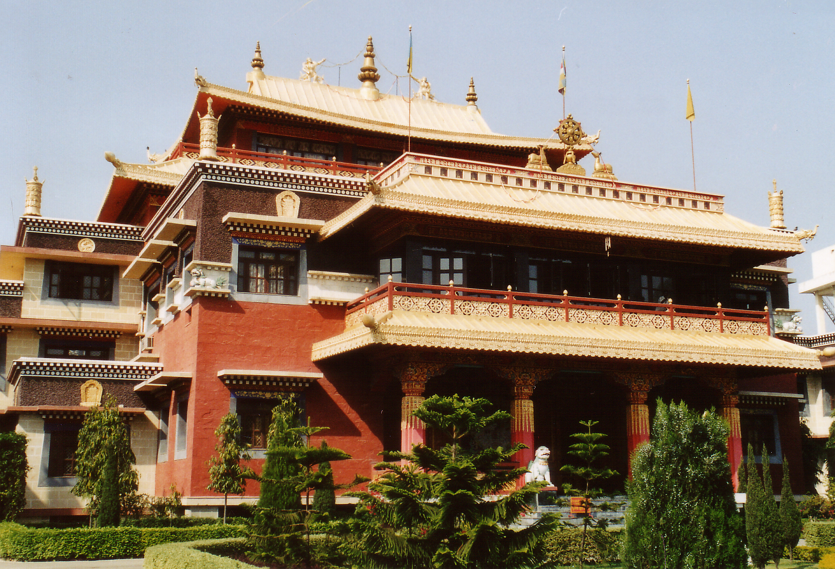 Temple and monastery of the Tibetan community in Sarnath