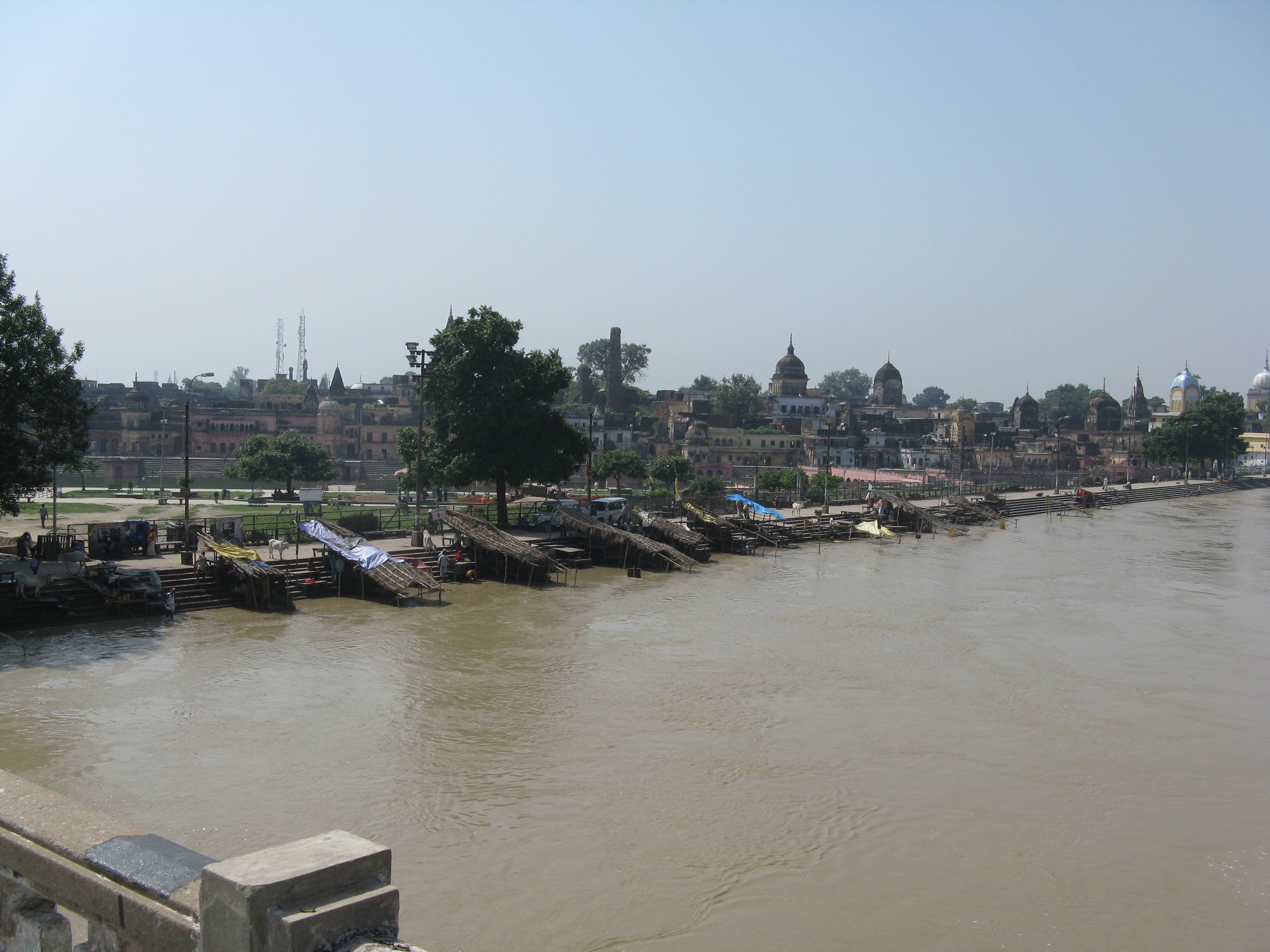Steps on the banks of the Ghaghara river