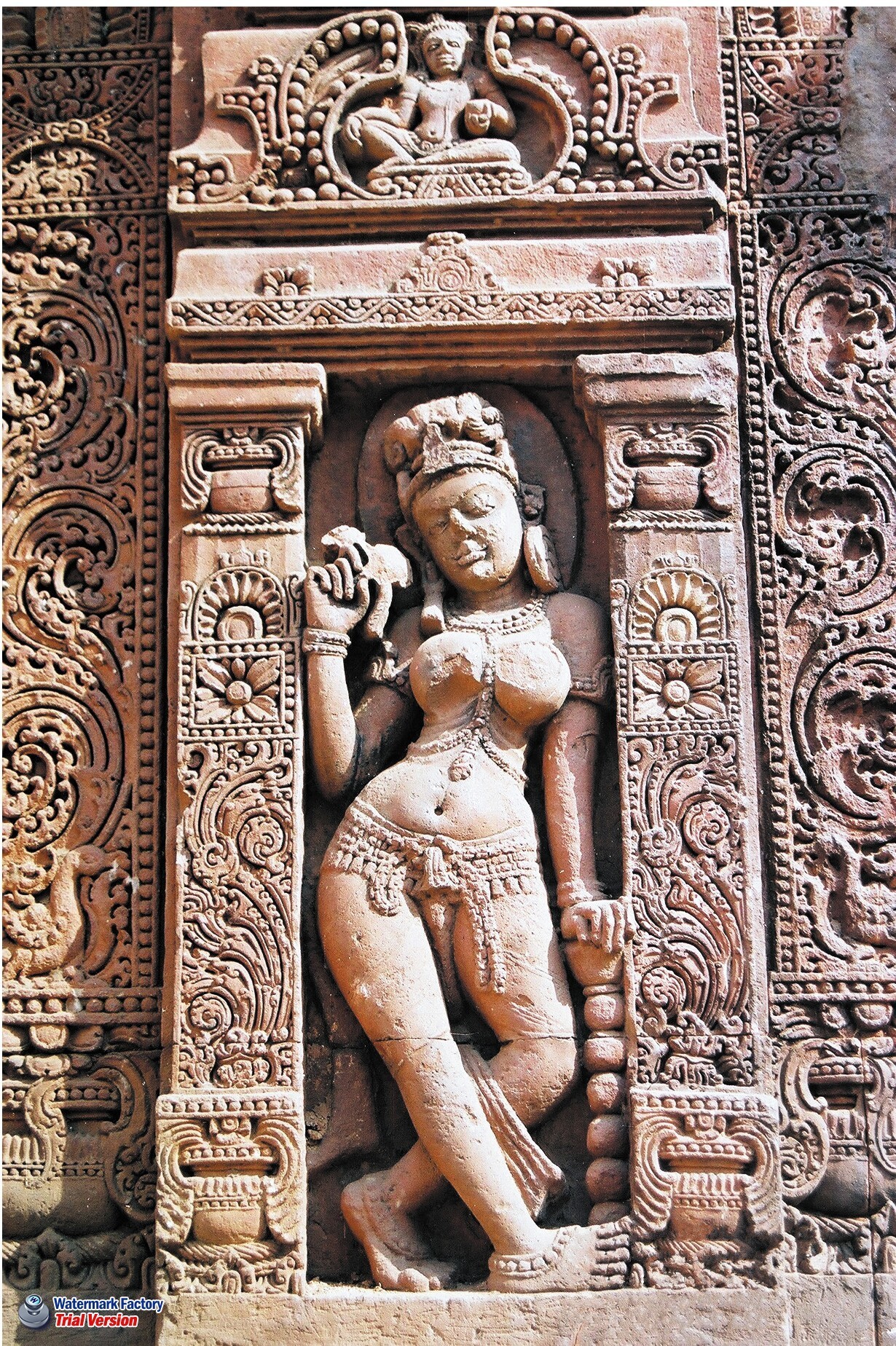 Sculpture of Alasa Kanya at Vaital Deul, Bhubaneswar