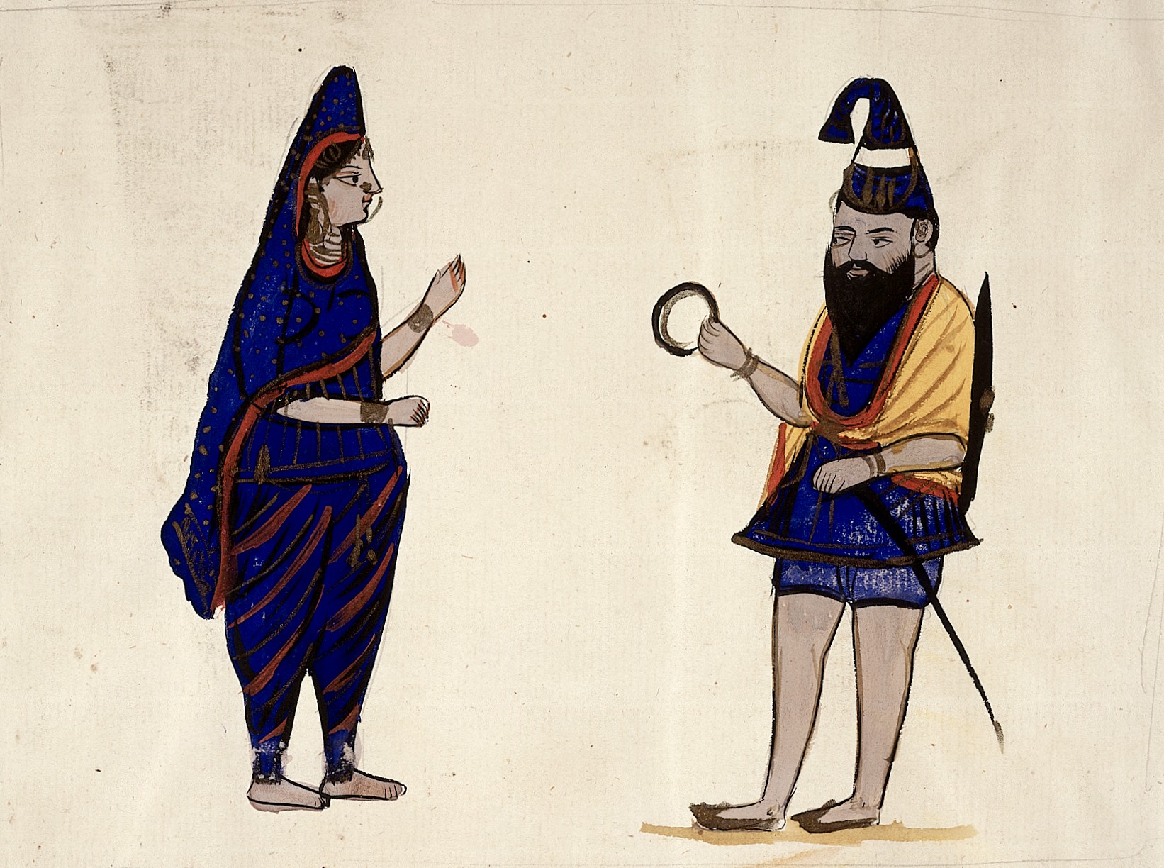 Sikh warrior and wife Wellcome L0028067.jpg